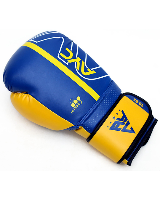 High-Performance Yellow-Blue Boxing Gloves