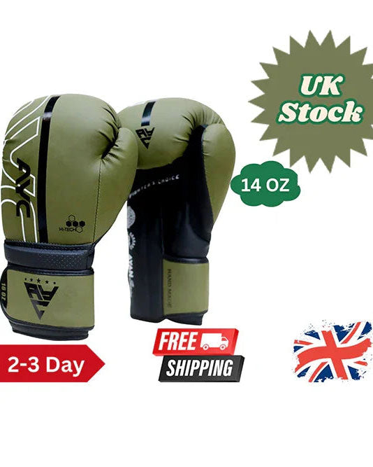 Power Green-Black Boxing Gloves